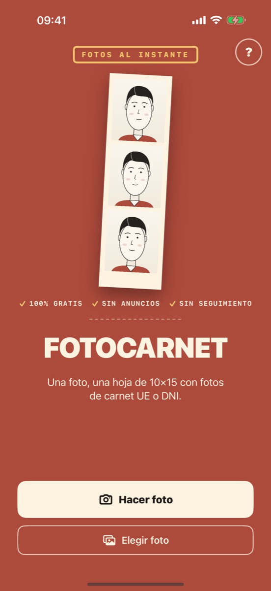 Elige o haz la foto